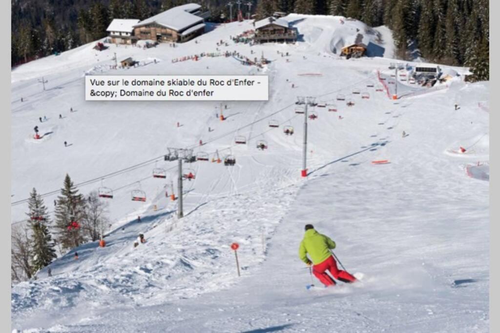Au Pied Des Pistes B31, Chaleureux Studio 4 Pers, Vue Sur La Vallee Imprenable Avec Wifi, Draps Non Compris Saint-Jean-dʼAulps エクステリア 写真